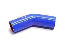 Патрубок радиатора верхний УРАЛ силикон.,синий,армир. L295мм,d60мм. (HH067)