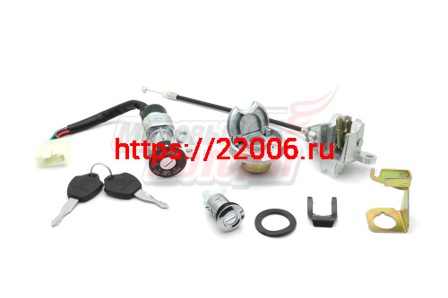 Замок зажигания +багажника (с механизмом) +крышка бака YB50QT-3 Racer Meteor Замок зажигания +багажника (с механизмом) +крышка бака YB50QT-3 Racer Meteor