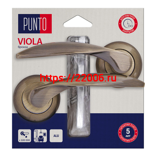 Ручка Punto (Пунто) раздельная LM/A R.TL54.VIOLA/HD ABG-6 бронза Ручка Punto (Пунто) раздельная LM/A R.TL54.VIOLA/HD ABG-6 бронза