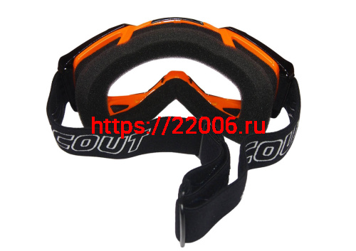 Очки мотокросс/спорт SCOUT (NK-1015) черн/оранж, резинка с силиконом, цветн упаковка фото 2 Очки мотокросс/спорт SCOUT (NK-1015) черн/оранж, резинка с силиконом, цветн упаковка фото 2