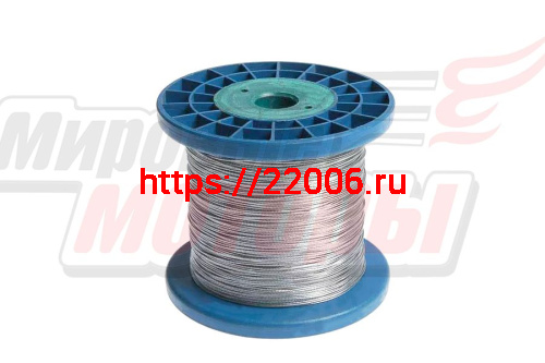 Трос стальной 2мм (бухта 200м.) 1шт. Трос стальной 2мм (бухта 200м.) 1шт.