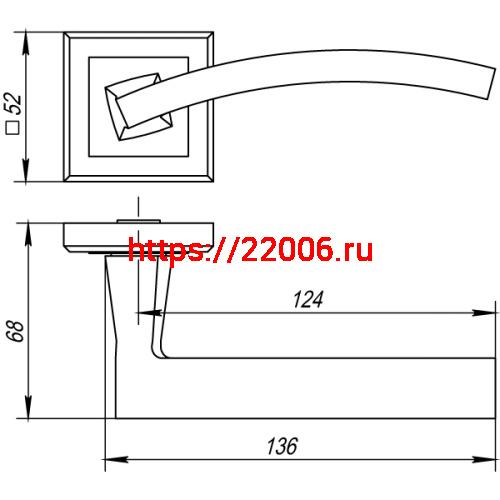 Ручка Punto (Пунто) раздельная NAVY QL CF-17 кофе фото 3 Ручка Punto (Пунто) раздельная NAVY QL CF-17 кофе фото 3