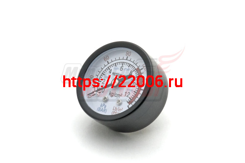 Манометр компрессора большой (штуцер выход сзади) 1/4Н 12bar Манометр компрессора большой (штуцер выход сзади) 1/4Н 12bar