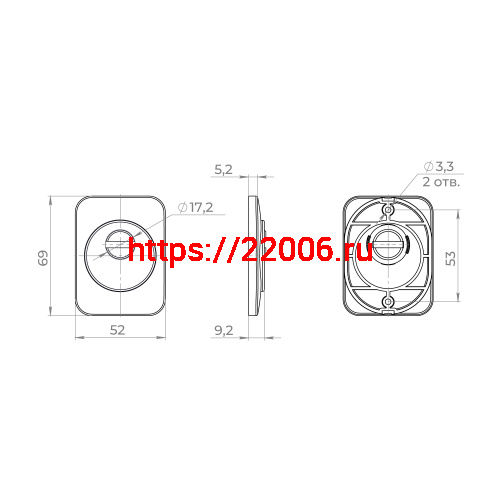 Накладка Ajax (Аякс) ESC DEF.K.MD50 BL-24 черный фото 3 Накладка Ajax (Аякс) ESC DEF.K.MD50 BL-24 черный фото 3