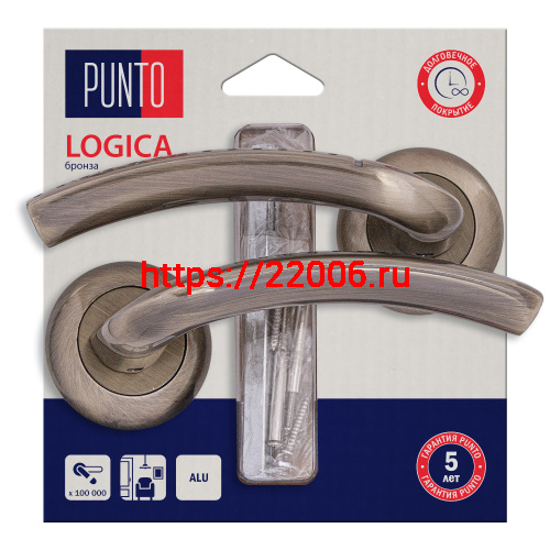 Ручка Punto (Пунто) раздельная LM/A R.TL54.LOGICA/HD ABG-6 бронза Ручка Punto (Пунто) раздельная LM/A R.TL54.LOGICA/HD ABG-6 бронза