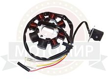 Зажигание 4х т GY6-50, QT-4 голое (без маховика) (cтатор 6+2 катушек 4 пров.) LK-180GY-2 (1803116)