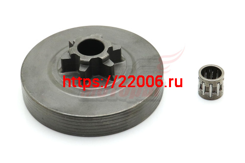 Барабан сцепления-звездочка "Цыганка" 38 цельная (с подш) 3/8-6 d71мм (Forza,Forvard,BGT,Carver,SD-Master)