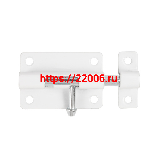 Шпингалет Ajax (Аякс) мебельный металлический SPD60х30 WH белый Шпингалет Ajax (Аякс) мебельный металлический SPD60х30 WH белый