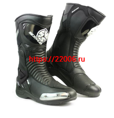 Мотоботы Scoyco MR001 черные 43 Мотоботы Scoyco MR001 черные 43