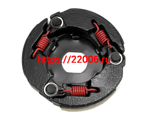 Плата сцепления с колодками (спорт) Yamaha Jog (3х колодочная)TW SEE Плата сцепления с колодками (спорт) Yamaha Jog (3х колодочная)TW SEE