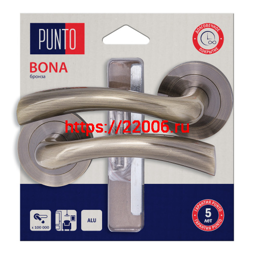 Ручка Punto (Пунто) раздельная LM/A R.TLK52.BONA/HD ABG-6 бронза Ручка Punto (Пунто) раздельная LM/A R.TLK52.BONA/HD ABG-6 бронза