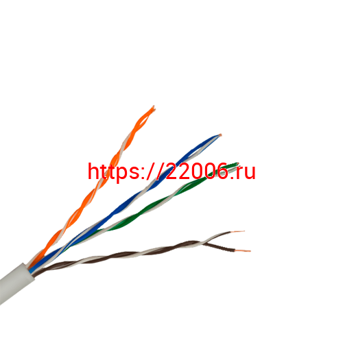 Кабель 4pr U/UTP-5e 24 AWG PVC Кабель 4pr U/UTP-5e 24 AWG PVC