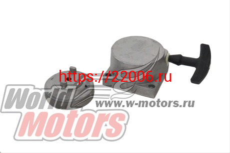 Стартер ручной F50/F80 (пластик.шкив, металл.зацепы) СЕРЫЙ Стартер ручной F50/F80 (пластик.шкив, металл.зацепы) СЕРЫЙ