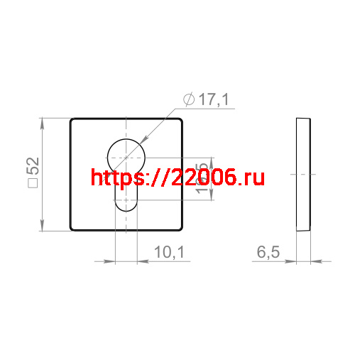 Накладка Fuaro (Фуаро) на цилиндр ET.K.ZL52 SSG-39 сатинированное золото фото 3 Накладка Fuaro (Фуаро) на цилиндр ET.K.ZL52 SSG-39 сатинированное золото фото 3