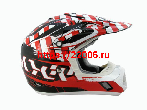Мотошлем THH TX-12 №13 black/red (L) детский Мотошлем THH TX-12 №13 black/red (L) детский