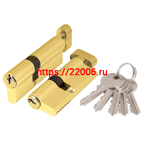 Цилиндровый Ajax (Аякс) механизм (AX102/70) AX1002Knob70 (30+10+30) PB латунь с вертушкой Цилиндровый Ajax (Аякс) механизм (AX102/70) AX1002Knob70 (30+10+30) PB латунь с вертушкой