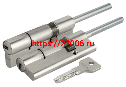 Цилиндровый механизм Cisa (Чиза) под вертушку (дл. шток) ASIX OE307-88.12 (100 мм/65+10+25), НИКЕЛЬ Цилиндровый механизм Cisa (Чиза) под вертушку (дл. шток) ASIX OE307-88.12 (100 мм/65+10+25), НИКЕЛЬ