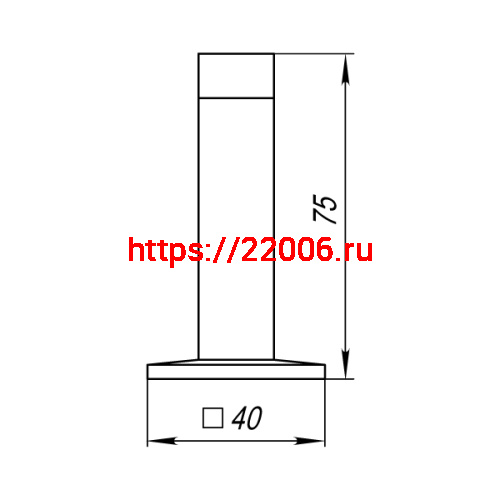 Упор Punto (Пунто) дверной настенный DFIX/W75 (DS PW-75) ABG-6 бронза фото 3