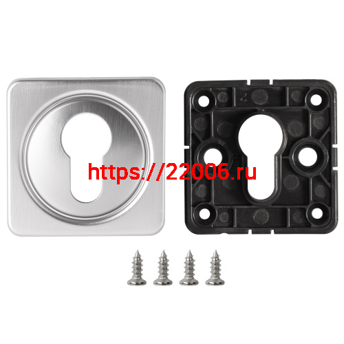 Накладка Fuaro (Фуаро) на цилиндр ESC.C.MSC/K.62 SSC-16 сатинированный хром (1 шт.) фото 2 Накладка Fuaro (Фуаро) на цилиндр ESC.C.MSC/K.62 SSC-16 сатинированный хром (1 шт.) фото 2