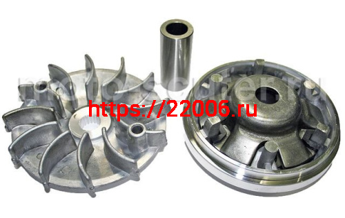 Вариатор 152QMI 157QMJ 125/150сс в сборе (ролики, наружный шкив, палец) TMMP Вариатор 152QMI 157QMJ 125/150сс в сборе (ролики, наружный шкив, палец) TMMP