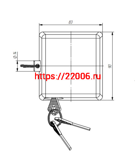 Замок Zenit (Зенит) навесной ВС2-10 фото 2