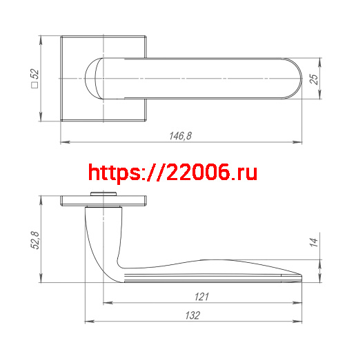 Ручка Punto (Пунто) раздельная K.ARC.Q52.EXTRA SN-3 мат.никель фото 2 Ручка Punto (Пунто) раздельная K.ARC.Q52.EXTRA SN-3 мат.никель фото 2