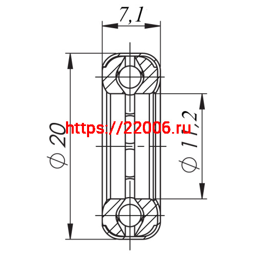 Подшипник к приварной петле Fuaro T1/141-20 фото 2 Подшипник к приварной петле Fuaro T1/141-20 фото 2