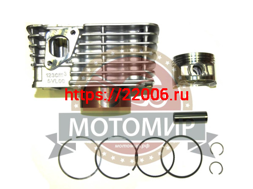 Цилиндр в сборе YBR125 125см3 D54 (цилиндр+поршень+палец+кольца) Цилиндр в сборе YBR125 125см3 D54 (цилиндр+поршень+палец+кольца)