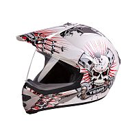 Мотошлем YM-911 белый (ХL)