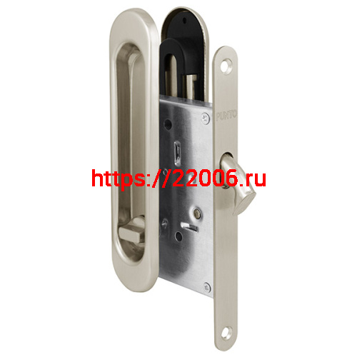 Защелка Punto (Пунто) с ручками для раздвижных дверей SH.SL152.KIT011-BK (Soft LINE SL-011) SN-3 матовый никель Защелка Punto (Пунто) с ручками для раздвижных дверей SH.SL152.KIT011-BK (Soft LINE SL-011) SN-3 матовый никель