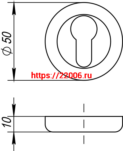 Накладка Fuaro (Фуаро) под цилиндр ET/ZM AB/SG-6 фото 3 Накладка Fuaro (Фуаро) под цилиндр ET/ZM AB/SG-6 фото 3