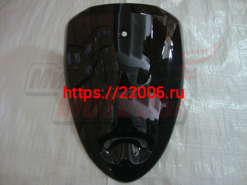 Облицовка передняя верхняя YB50QT-3 Racer Meteor (ВНИЗУ 1 ОТВЕРСТИЕ) чёрная Облицовка передняя верхняя YB50QT-3 Racer Meteor (ВНИЗУ 1 ОТВЕРСТИЕ) чёрная