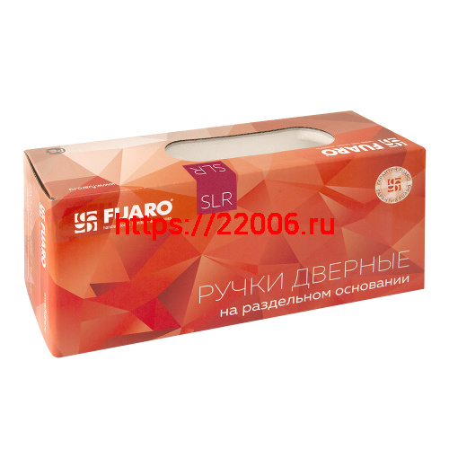 Ручка Fuaro (Фуаро) раздельная R.SLR52.ABRASIVE CP-8 хром фото 3