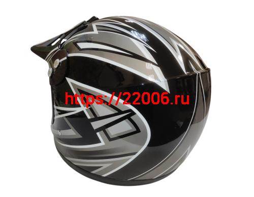 Шлем кроссовый KIRIN QL-112D, черный, синий, красный, размер XL фото 3 Шлем кроссовый KIRIN QL-112D, черный, синий, красный, размер XL фото 3