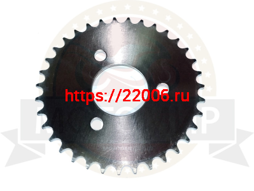 Звезда 33,35 зуб. задняя посадочный d48мм, Верховина (3 мал.отв гладкая) Звезда 33,35 зуб. задняя посадочный d48мм, Верховина (3 мал.отв гладкая)