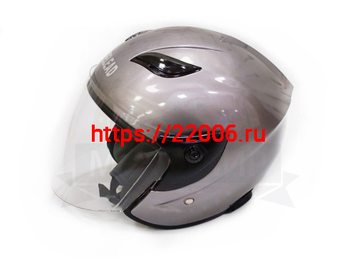 Шлем открытый "Safelead" HF-255В "колобки" Honda Grey размер L фото 4