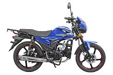 Мопед Alpha FX Max LUX (Форсир.) СИНИЙ (сигнализация, багажник зад., литые диски, обтекатель фар, защита ног, LED фара и поворотники, перед. диск. тор