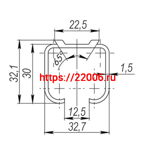 Верхняя Punto (Пунто) направляющая Soft LINE 45/55/1,5/2000 track (2м) фото 3