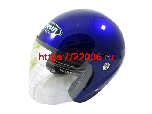 Мотошлем YM-612 синий (XS) Мотошлем YM-612 синий (XS)
