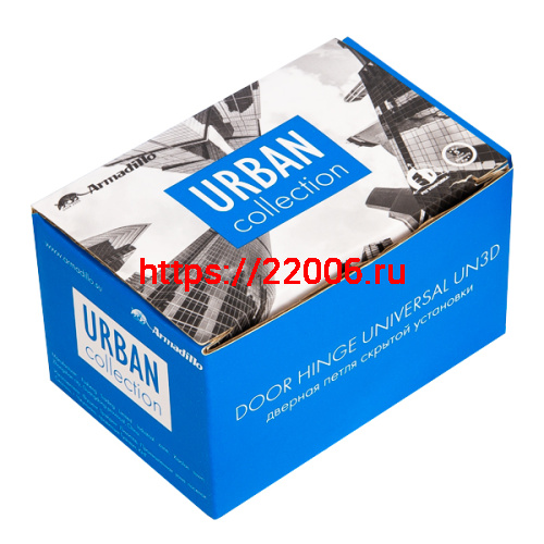 Петля Armadillo (Армадилло) скрытой установки U3D4000 BL (9540UN3D) черный фото 4