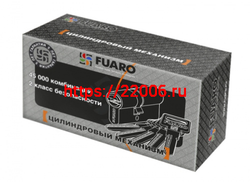 Цилиндровый Fuaro (Фуаро) механизм R600/80 mm (30+10+40) CP хром 5 кл. фото 3