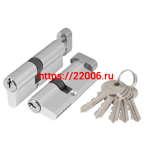 Цилиндровый Ajax (Аякс) механизм (AZ102/90) AZ1002Knob90 (50+10+30) CP хром