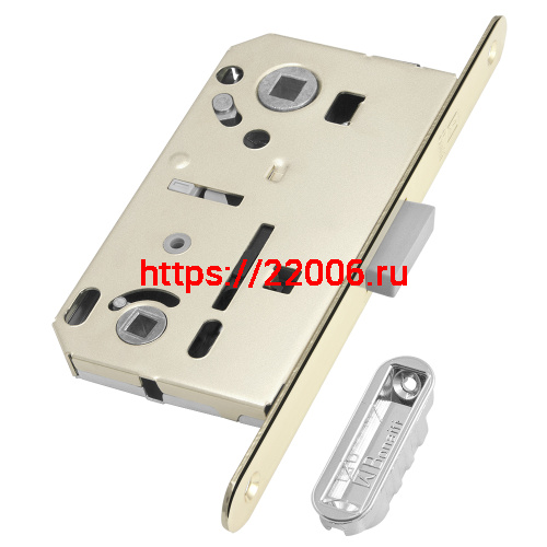 Замок Bonaiti (Бонаити) межкомнатный магнитный под WC B-FORTY N62 с отв. пл. F45 (никель), планка 190 мм Замок Bonaiti (Бонаити) межкомнатный магнитный под WC B-FORTY N62 с отв. пл. F45 (никель), планка 190 мм