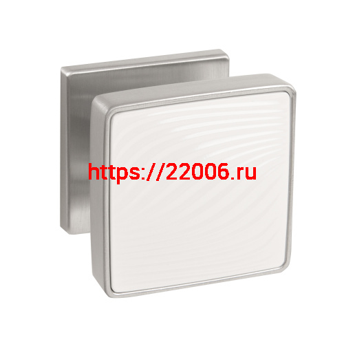 Ручка Punto (Пунто) раздельная K.EST.Q52.GIPNOZ SSC/WH-16 сатинированный хром/белый Ручка Punto (Пунто) раздельная K.EST.Q52.GIPNOZ SSC/WH-16 сатинированный хром/белый