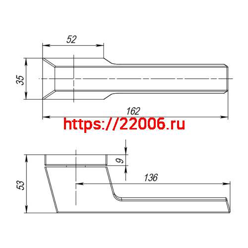 Ручка Punto (Пунто) раздельная K.QSL52.TITAN СP/WH-19 хром/белый фото 2 Ручка Punto (Пунто) раздельная K.QSL52.TITAN СP/WH-19 хром/белый фото 2