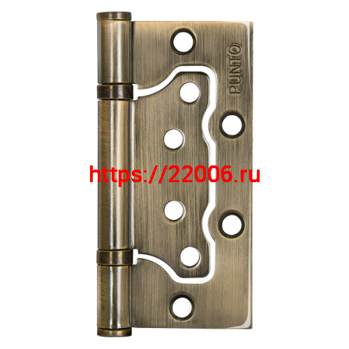 Петля Punto (Пунто) универсальная без врезки IN4200W AB (200-2B 100x2,5) бронза Петля Punto (Пунто) универсальная без врезки IN4200W AB (200-2B 100x2,5) бронза