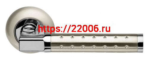 Ручка Armadillo (Армадилло) раздельная R.LD54.Eridan37 (Eridan LD37) SN/CP-3 матовый никель/хром TECH (кв. 8х140)