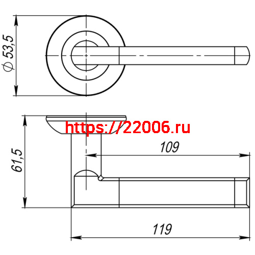 Ручка Ajax (Аякс) раздельная R.JR54.POLO (POLO JR) ABG-6 зелёная бронза фото 2