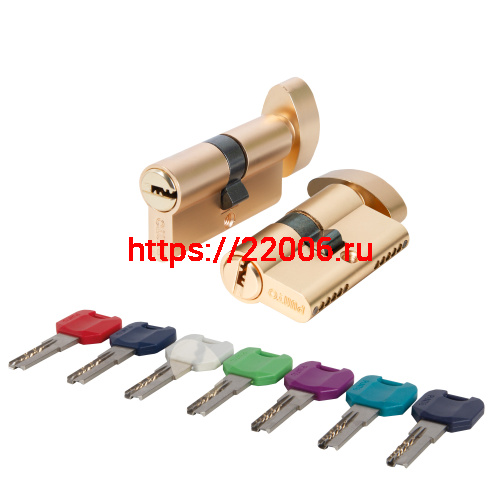 Цилиндровый Punto (Пунто) механизм MaxPro7002Knob52mm(21+10+21) SSG сатин.золото 7key с вертушкой Цилиндровый Punto (Пунто) механизм MaxPro7002Knob52mm(21+10+21) SSG сатин.золото 7key с вертушкой