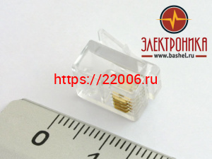 6P4C Штекер телефонный 6P4C Штекер телефонный